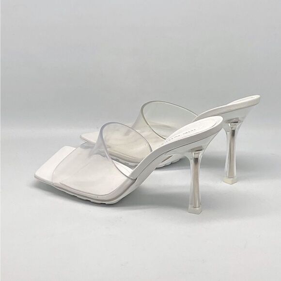 Bottega Veneta Clear High Heel Slide Sandals size 36 - Picture 8 of 13